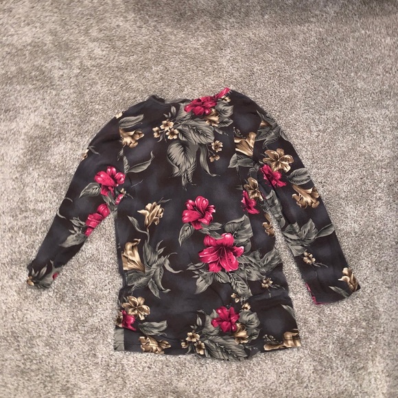 Caribbean Joe Womens Flower Top - Picture 8 of 8